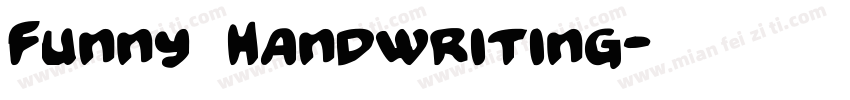 Funny Handwriting字体转换